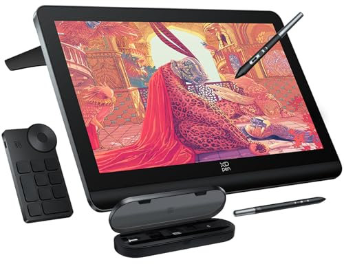 XPPen 4K UHD Drawing Tablet with Screen Artist Pro 19 Gen2 Graphic Tablet with Full Laminated Anti-Glare Screen Drawing Monitor with 16384 Pen Pressure X3 Pro Battery-Free Stylus,Mini Keydial,18.4inch
