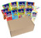 hitschies Geschenkbox Vegan Box - Süßigkeiten Box mit 10 hitschies - Fruchtig-leckerer Naschspaß - Fertig verpackt - Boxmaße: 31x18x13 cm