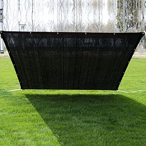 Tenda parasole nera per giardino, resistente, rete ombreggiante per pergola, 5 x 7 m