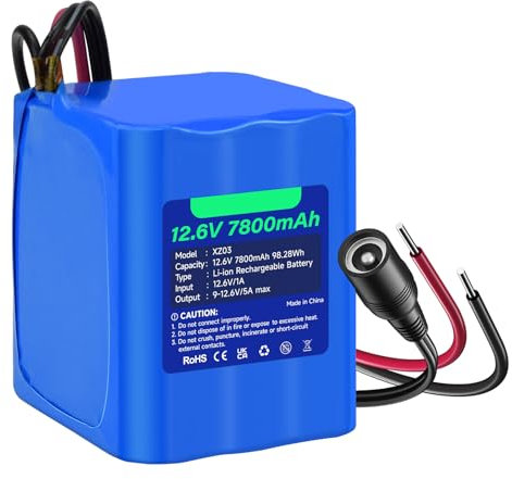CITYORK 12.6V 7800mAh wiederaufladbarer Lithium-Ionen Akku für Solar-Straßenlampen im Freien, CCTV-Kameras, Camcorder, MP3-Player, LED-Streifenlichter und mehr