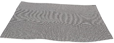 IWOWHERO Robuste Grillmatte aus Schwarzem Glasfasergewebe mit Antihaft Funktion und Hitzeschutz Wiederverwendbare Grillnetzschutztmatte für Holzkohlegrill und Backofen