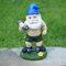 Cawabocy Statuette de nain de jardin avec haltère - 15,5 cm - Décoration amusante pour jardin, pelouse, terrasse