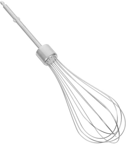 TOPPERFUN Stainless Steel Whisk Attachment for Hand Mixer Wire Egg Beater Tool for Blending Whisking Stirring Versatile Kitchen Essential for Baking Cooking Easy to Clean Silver