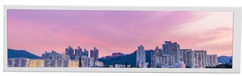 Plyisty 8.8in Tragbares Touchscreen -Display 480x1920 5 Punkt Touch Long Bar Computer Sekundärbildschirm mit GPU -Temperaturanzeige für PC -Hülle DIY -Musikspektrum