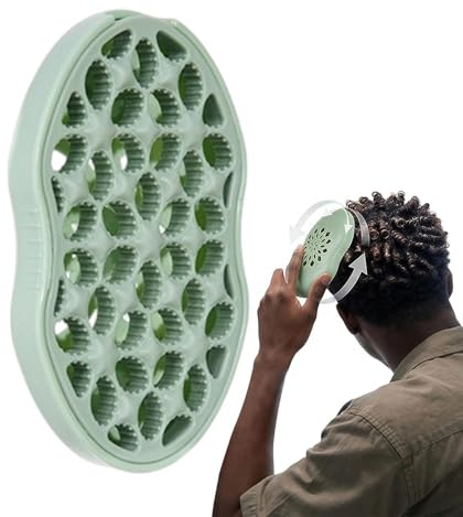 Curling Comb Set - Unisex Africa Twist Washable Non Slip Styling System | Curly Hair Shaping Tool Kit, Blowout Texture Defining Comb, Daily Care Home Salon Travel Use Women Kids Boys 3.5x5.6x1 Inch