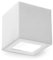 SOLLUX lighting Leo Wandleuchte Innen aus Keramik – Wandbeleuchtung für Wohnzimmer und Esszimmer – Flurlampe in Weiß, 14 x 14 x 14 cm