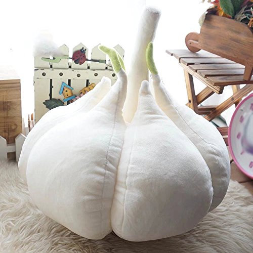 MAIKA HOME Gemüsekissen/Knoblauch Cartoon Kissen/Spielzeug (Durchmesser: 60cm)