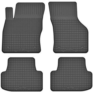 Gummimatten Fußmatten 1.5 cm Rand kompatibel mit T-ROC (Bj. ab 2017) ideal angepasst 4 -Teile EIN Set