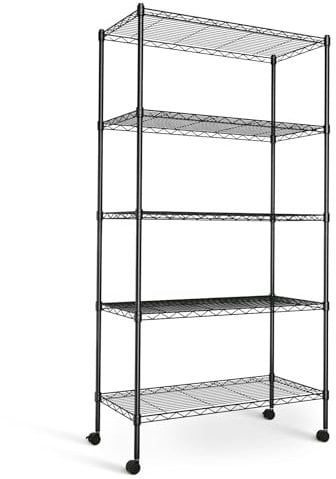 SHELF, Alloy Steel, Black, 5