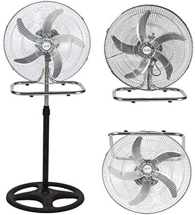 Ventilador de acero 50 W 3 en 1 pie de mesa pared - COVERI COLLECTION