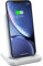 ZENS Qi Certified Stand Aluminium Wireless Charger White, Supports Fast Wireless Charging with up to 10 Watts - Built-in USB port for iPad or other device - Works with all Qi-ready phones