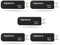Gigastone Lot de 5 Clé USB 64 Go, V30 Série, Clé Rétractable pour PC Ordinateur Portable MacBook, Compatible avec Windows Mac Linux, USB 2.0 Flash Drive Stockage Mémoire Stick, Style en Vogue - Noir