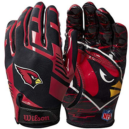 Wilson NFL Stretch Fit Football Gloves - Adult, Arizona Cardinals
