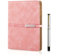 FOBOZONE A5 liniertes Notizbuch, 6 Ring nachfüllbares Hardback-Notizbuch mit Stifthalter, 100 Blatt, Schreibblöcke, Tagebuch, Bürobedarf