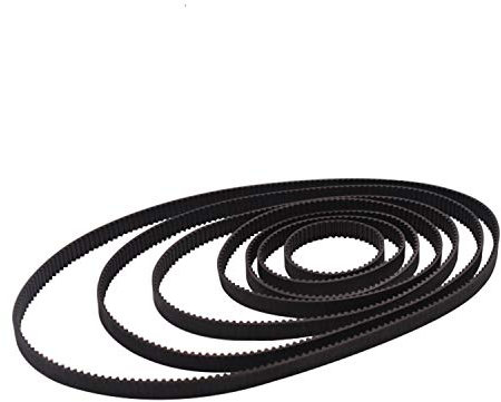 2 Stück GT2 geschlossener Zahnriemen 6mm breit Zahnriemen mit geschlossener Schlaufe aus Gummi, 110 112 158 200 280 300 400 752 852mm, für 6 mm Breite (GT2-158mm-bikou)