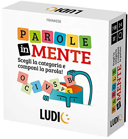 Ludic Worte im Kopf Wählen Sie die Kategorie und verfassen Sie das Wort It27712 Gesellschaftsspiel für die Familie für 2-4 Spieler, Made in Italy