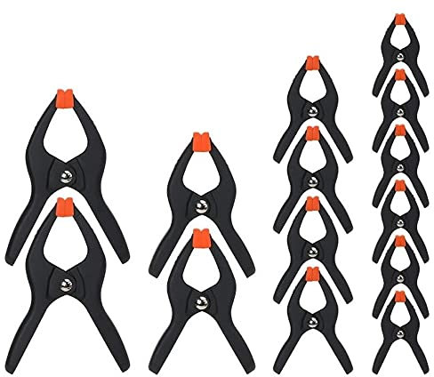 Pony Jorgensen Lot de 14 pinces à ressort en plastique