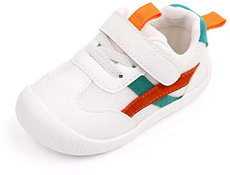 MK MATT KEELY Baby Schuhe Lauflernschuhe Mädchen Jungen Atmungsaktiv Leader Krabbelschuhe für 0-4 Jahre mit Sohle rutschfeste,Grün,EU 22