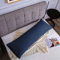 Kissenbezug 50 x 150 cm 1er - Kopfkissenbezug Mikrofaser Premium Superweicher - Kissenhülle 50 x 150 cm - Dunkelblau