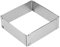 Square adjustable cake mould, stainless steel rectangle cake mould, cookie cutter, baking frame for mousse tiramisu (large (16 - 28 cm)