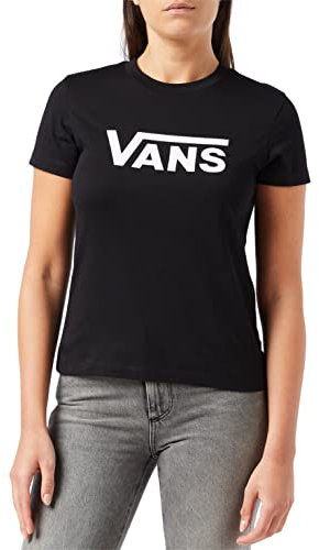 Vans Women's Drop V SS Crew T-Shirt, Black, L