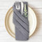 Stoffservietten, 6er Pack Hochwertige Grau Servietten 40x40 cm, Tischdekoration Servietten Hochzeit Geburtstag, Leinenservietten Wiederverwendbare Feiern Abendessen Cafe Restaurant
