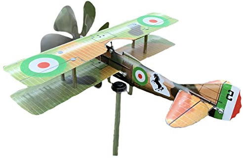 Aereo girandola segnavento, modello Spad XIII in Acciaio Inox su Cuscinetti a Sfera, Prodotto in Italia