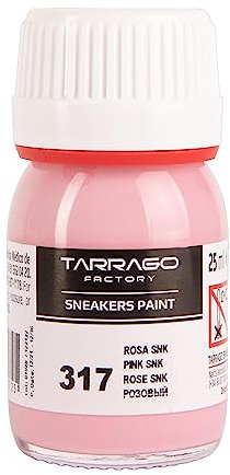 Tarrago Zapatillas de piel color acrílico para zapatillas, botas, bolsos, carteras, mate, flexible, cobertura perfecta, rosa #317-0,8 FL