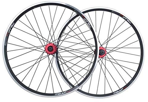 SHKJ Mountainbike Laufradsatz 26 Zoll Felge/Scheibenbremse MTB Laufräder QR Vorne Hinten Fahrrad Laufrad 32H Nabe 7/8/9/10 Gang Kassette (Color : 26'' Black)