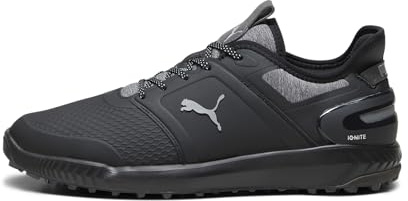 PUMA Herren Ignite Elevate Golfschuh, Black-Quiet Shade, 46.5 EU