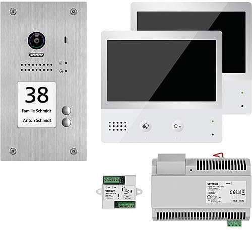 Indexa Video-Türsprechanlage VT200 UP 1xTürsprechstelle, 2xT