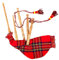 Dudelsack für Kinder, spielbar, inkl. 2 Blättern mit Tasche (Royal Stewart Tartan)