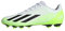 adidas Unisex X Crazyfast.4 Flexible Ground Boots Football, Cloud White/Core Black/Lucid Lemon, 8 UK