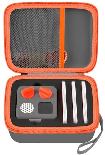 casmilee Travel Case Compatible with Yoto Mini – Kids Audio & Music Player, Holder Bag for Children’s Speaker Plays Audiobook Cards (Dark Grey, Medium)