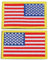 Operitacx 2St Aufnäher mit amerikanischer Flagge patch patch amerikanische flagge auf uniform US-Flaggen-Patch Außenflagge taktische Aufkleber Armband-Patch Flaggenpatch Hut, 8X5X0.5CM, Gelb