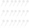 ZJIVQO 200PCS Nail Brush Replacement Nail Polish Replacement Brush with Cap Dip Activator Brush Dip Powder Replacement Liquid Brush Nail Cleaner for DIY Nail Art Home Salon