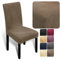 Melody bi Elastic Chair Cover stühle esszimmer Stuhlüberzug weich aus elastischem Material, Universalgröße für Esszimmer- und Schwingstühle (Kaffee, 6er-Pack)