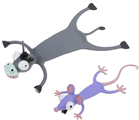 Tofficu 2 Stücke 3d Tier Lesezeichen Spielzeug Tiere Bauernhof Cartoon Lesezeichen Delicate Student