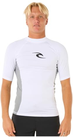 Rip Curl Rashguard-Shirt für Herren, weiß, XL