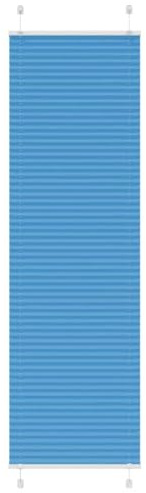 vidaXL Plissee Blau 65x200 cm Stoffbreite 64,4 cm Polyester