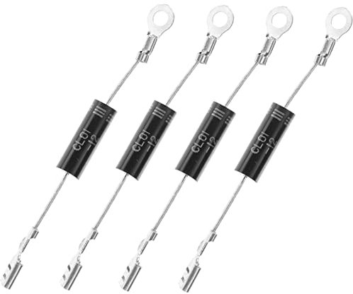 MAGICLULU 4pcs Microwave Oven High Voltage Diodes Universal Unidirectional Replacement Parts Terminals for Household Microwave Oven Accessories
