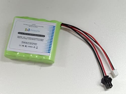 4.8V NiMH Akkupack, 3000mAh – Für RC, Werkzeuge & LED – Einzigartig mit Zwei Steckern: JST-PH 2.0mm & JST-SM 2.5mm – kompatibler als herkömmliche Akkus.