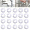 20 Pièces Blanc Rosaces Simples de Radiateur, 20 mm Rosace de Radiateur, Cache Tuyau Radiateur pour Tuyaux Chauffage 16 mm, pour Tuyau de Chauffage D'eau Rosace de Radiateur
