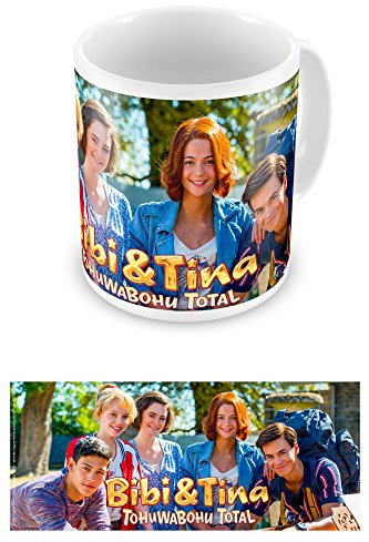 empireposter Bibi & Tina - Tohuwabohu Total Stars - Keramik Tasse Ø8,5 H9,5 cm + 1 Lizenz Keramik Tasse - Größe Ø8,5 H9,5 cm