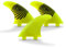 E8 FIN System - 3er Pack FCS Surfboard Flossen - A2 Flossen Größe M - Inklusive Zubehör wie Ersatzschlüssel und Tasche - Fiberglas - Farbe Gelbe