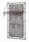 HAKU Möbel garderobe Murale Anthracite, métal - Dim.: L 60 cm x H 120 cm x P 35 cm, Style: Industrial