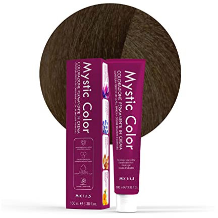 Mystic Color - Colore Castano Chiaro Tabacco 5.8 - Tinta per Capelli - Colorazione Professionale in Crema a Lunga Durata - Con Cheratina Idrolizzata, Olio di Argan e Calendula - 100 ml