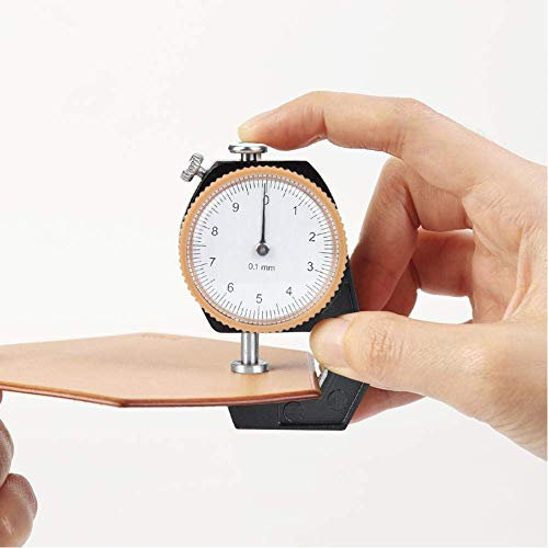 Hztyyier Mesure d'épaisseur de 0~10mm, Cadran d'appareil de contrôle principal d'épaisseur pour le tissu en cuir, Mesurant l'exactitude 0.1mm