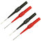 Lezed Pinze di prova di perforazione Sonde di prova multimetro Sonda di clip di prova con presa di banana isolamento sonda di prova multimetro 4mm B + R 2 paia