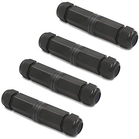 VCE Waterproof RJ45 CAT6 CAT5E CAT5 Female to Female Coupler Connector Shielded 8Pin Compatible with Ethernet LAN Cable